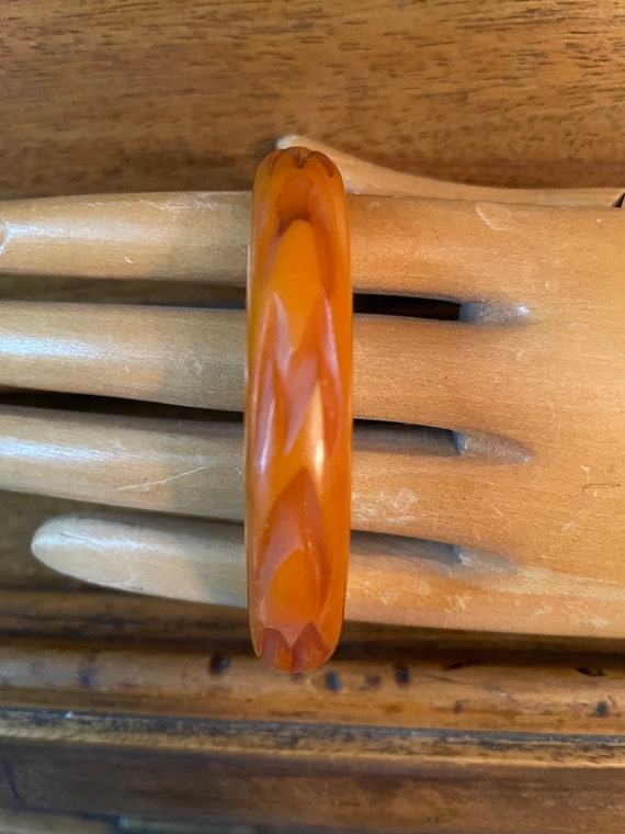 Butterscotch Bakelite bangle. - image 2