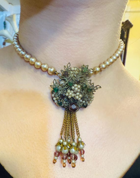 30s Miriam Haskell choker, featuring a single str… - image 5