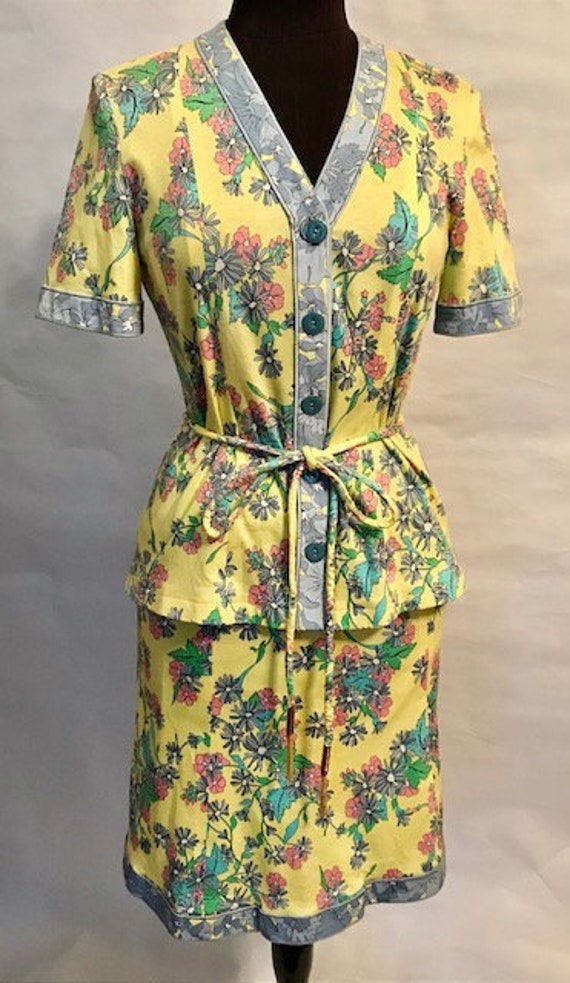 70’s Averardo Bessi Top and Skirt, 70's suit, 70's