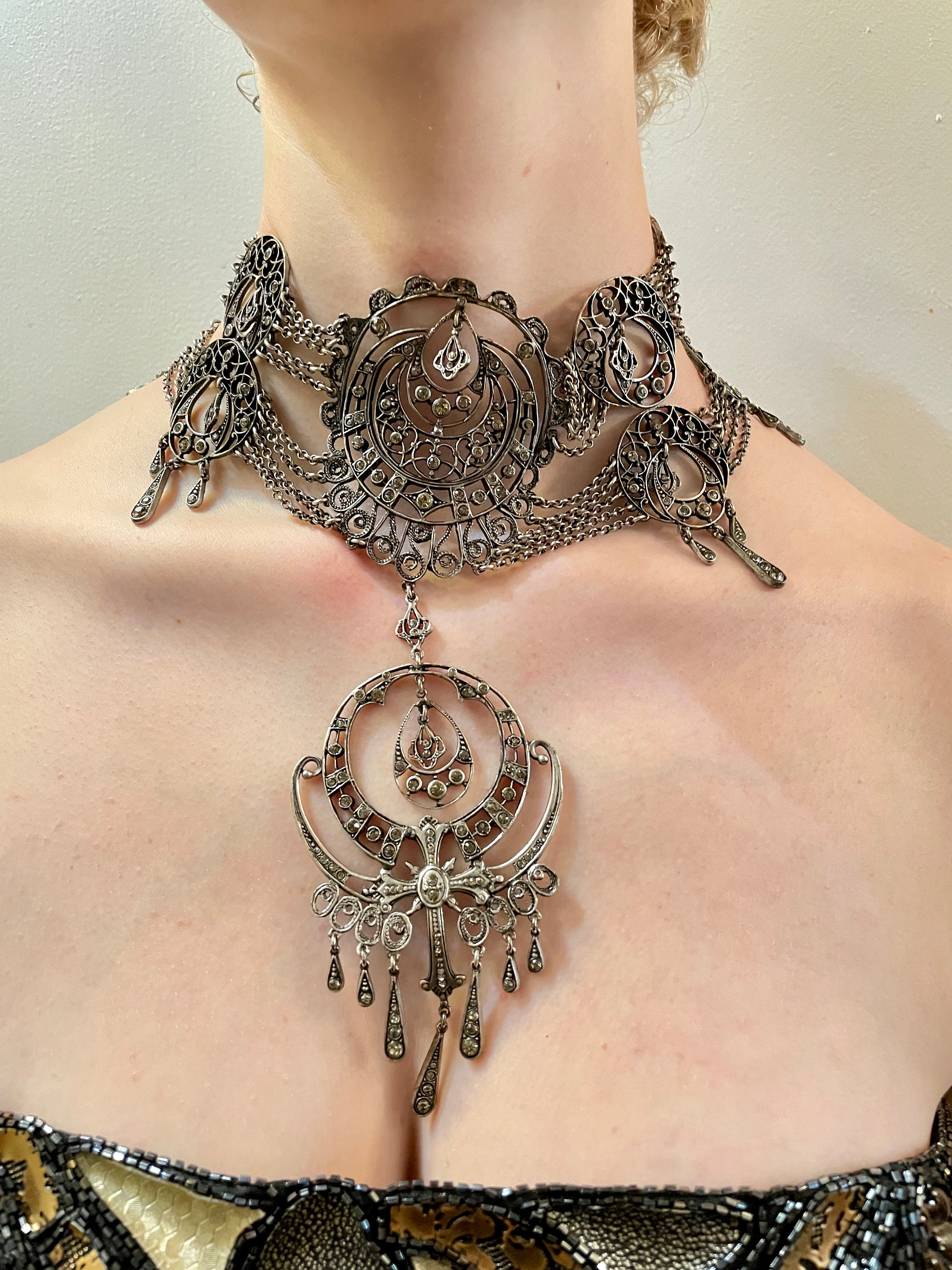 2000 Rare John Galliano for Christian Dior Necklace. Runway 2000 Rare John Galliano for Christian Dior Necklace. Runway