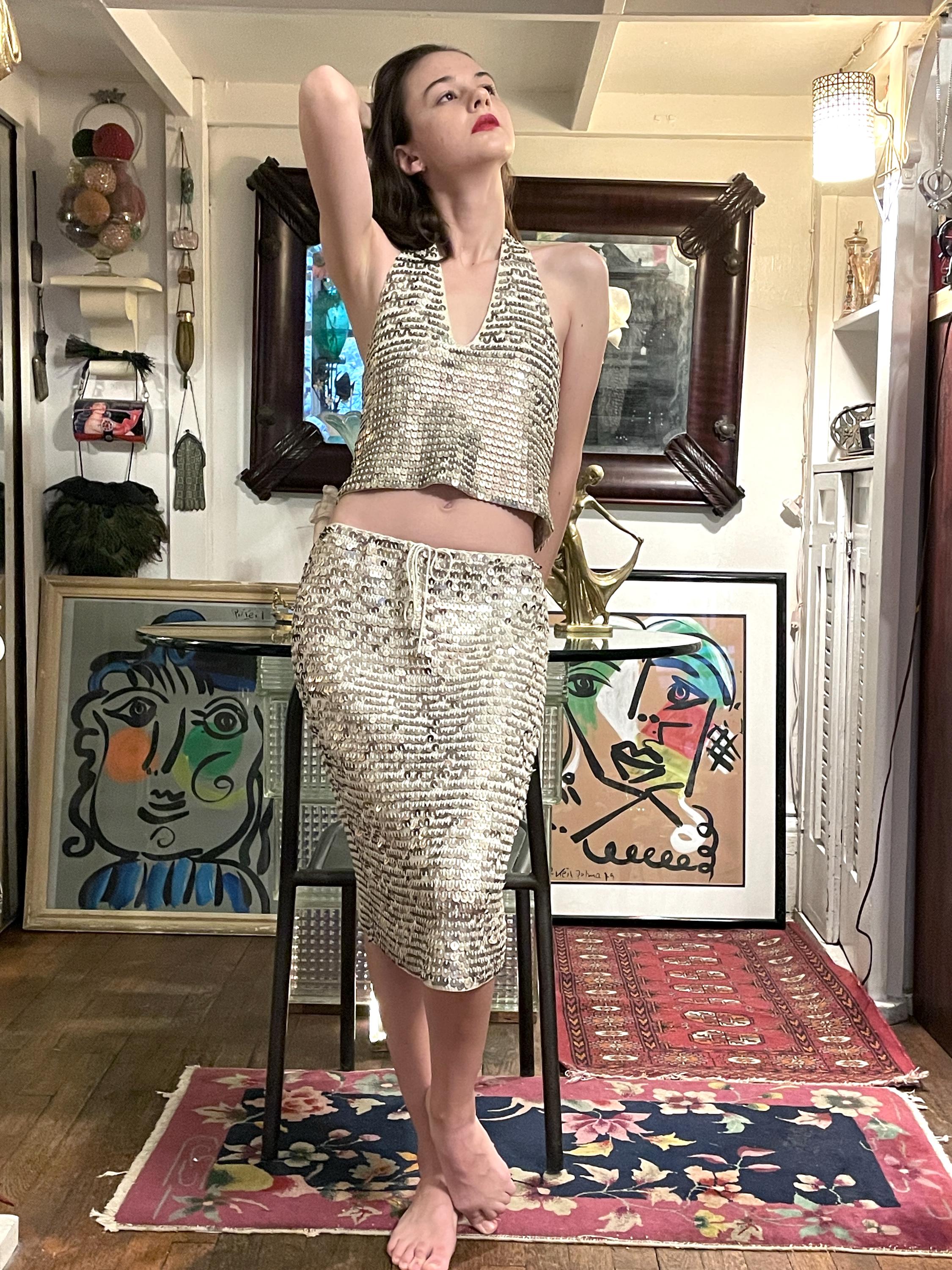 Chanel Sequin Top - Etsy