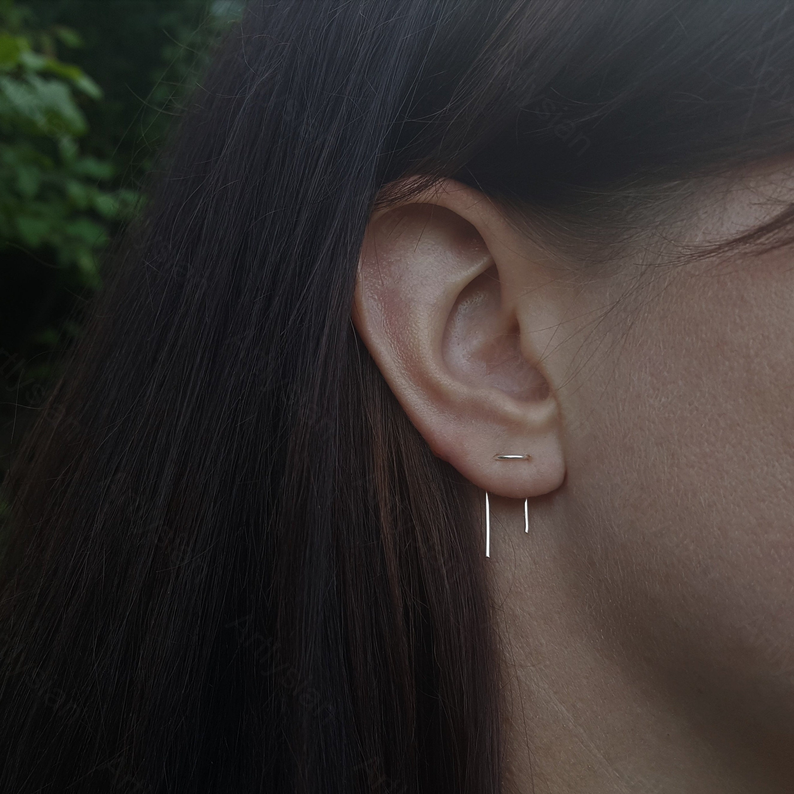 Double Piercing Earring Two Hole Earrings Double Ear Piercing