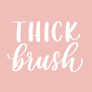 Procreate Lettering Thick Brush image 4