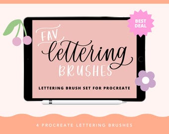 Procreate Lettering Brushes : calligraphie et illustration modernes (téléchargement numérique)