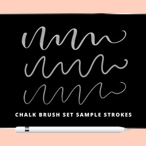 Procreate Chalk Bundle Brush 3 Procreate Brushes Bundle Deal Procreate Lettering Brush image 4