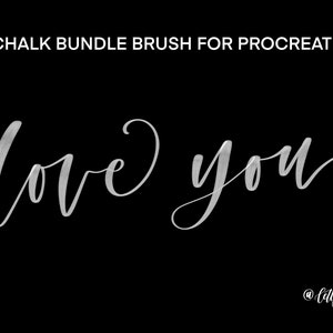 Procreate Chalk Bundle Brush 3 Procreate Brushes Bundle Deal Procreate Lettering Brush image 5