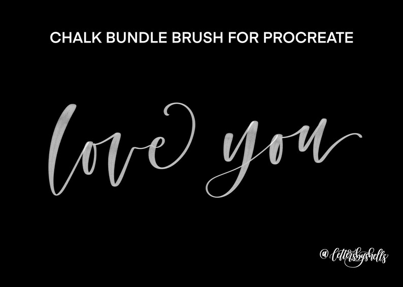 Procreate Chalk Bundle Brush 3 Procreate Brushes Bundle Deal Procreate Lettering Brush image 5