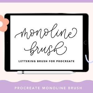 Procreate Monoline Brush, Lettering Brushes, Hand Lettering, Procreate Calligraphy, Illustration Tool