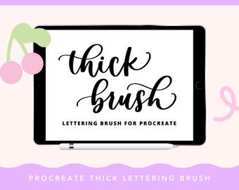 Pinceau épais pour procréer : lettrage et calligraphie à la main (téléchargement numérique)