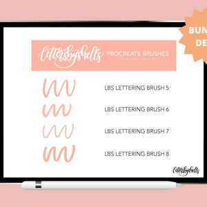 8 Brush Pack, iPad Lettering Essentials, Modern Calligraphy & Lettering, Illustration Brushes for Procreate image 3