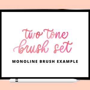 Two Tone Brushes, Lettering and Illustration Tools, Modern Calligraphy ...