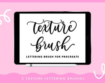Lot de pinceaux Procreate Texture : lettrage et illustration (téléchargement numérique)