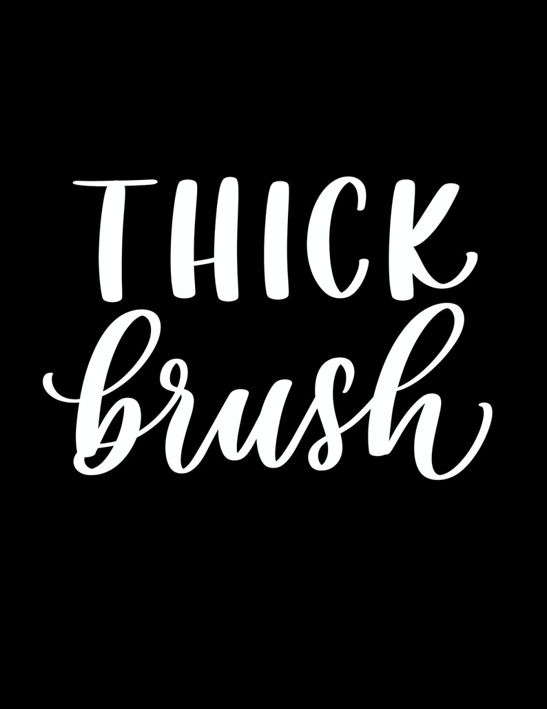 Procreate Lettering Thick Brush image 6