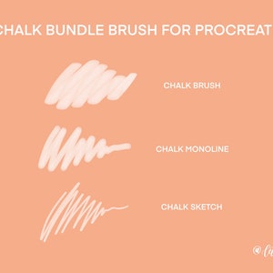 Procreate Chalk Bundle Brush 3 Procreate Brushes Bundle Deal Procreate Lettering Brush image 3