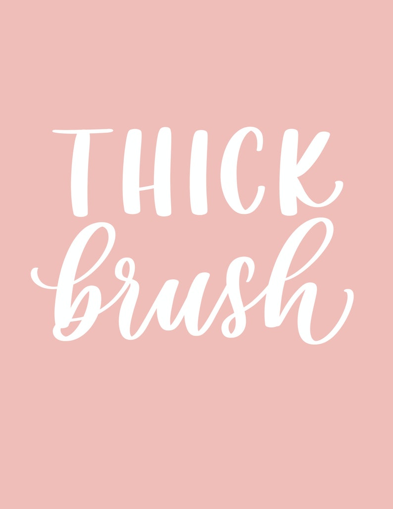 Procreate Lettering Thick Brush image 4