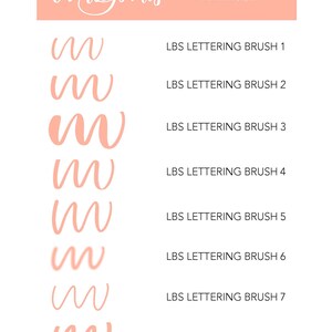 8 Brush Pack, iPad Lettering Essentials, Modern Calligraphy & Lettering, Illustration Brushes for Procreate image 4