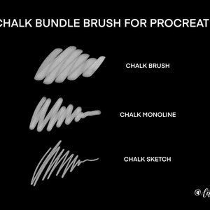 Procreate Chalk Bundle Brush 3 Procreate Brushes Bundle Deal Procreate Lettering Brush image 6