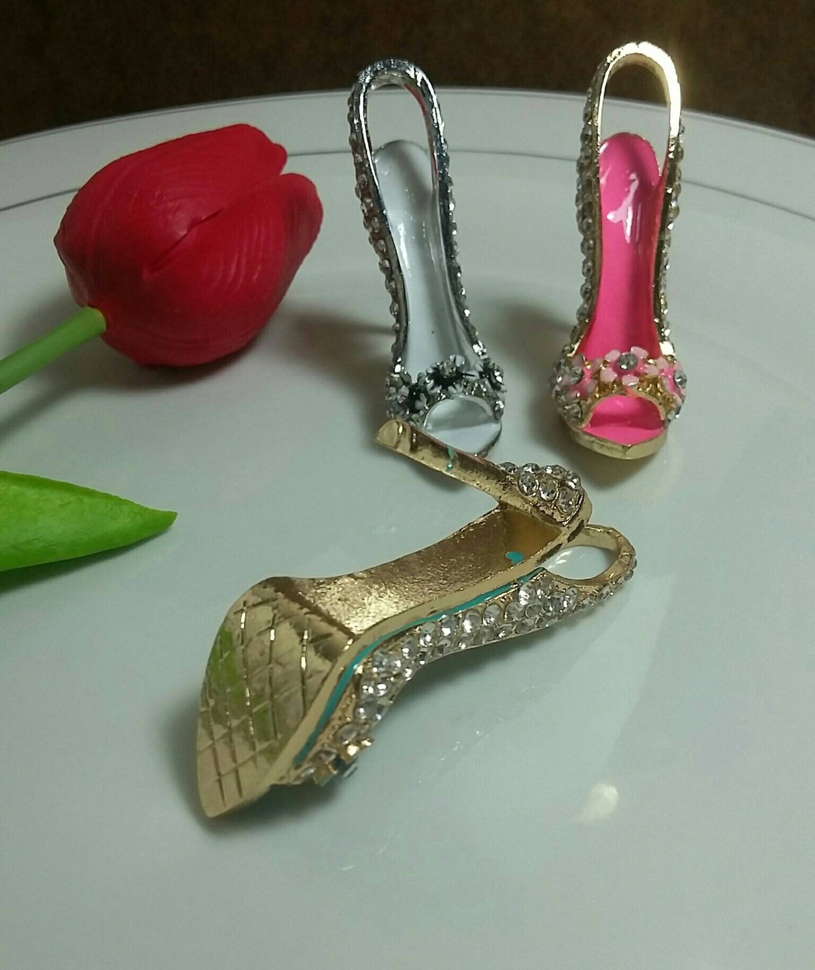 elegant silver heels