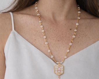 First Communion Gold Rosary Handmade Catholic Gift