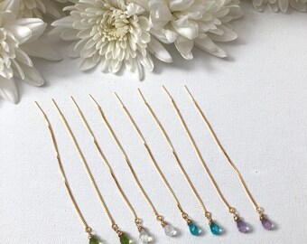 Raindrop Gemstone Earrings