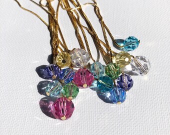 Swarovski Crystal Jewel Threader Earrings - small crystal