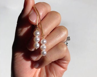 Pearl Threader Earrings