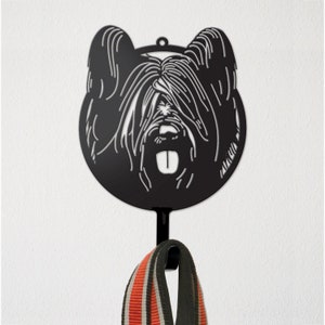 Sky Terrier Dog Leash Wall Hook