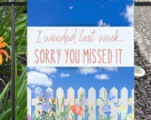 CUSTOM Funny Garden Flag, Gardening Gifts Flower Garden Decor, Gardener Gift, Pretty Garden Flag, Weeding Flag, Customized Flag Gift for her