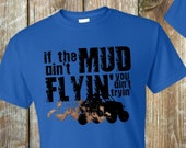Front Graphic Mud Flying SXS Shirt, Mudding Shirt, Funny Mud Shirt, UTV Shirt, Off Road Shirt, 4x4 Shirt, Side by Side Shirt, RZR Shirt