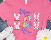 Custom Personalized Mimi Easter Shirt Cute Nana Personalized Shirt Gigi Bunny Shirt for Grandma Grandchildren Names Easter Gift for Granny