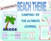 Ultimate Camping Outdoor Beach Vacation Journal Bundle with Campground Review, RV Camper Departure Checklist, Camping Menu Camping Checklist