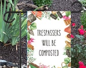 Funny Garden Flag, Gardening Gifts, Flower Garden Decor, Gardener Gift, Pretty Garden Flag, Garden Decor, Mother's Day Gift, Grandma Gift