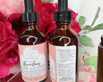 Hair Gloss Serum Hair Oil Natural Shine & Smoothness, Infused with Nourishing Oils Jamaican Black Castor Argan Jojoba Polishes Frizz Control