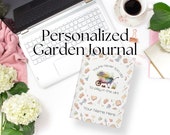 PERSONALIZED Garden Journal, Gardening Gift, Flower Garden Journal, Garden Log, Garden Notebook, Pretty Gardening Journal, Mother's Day Gift