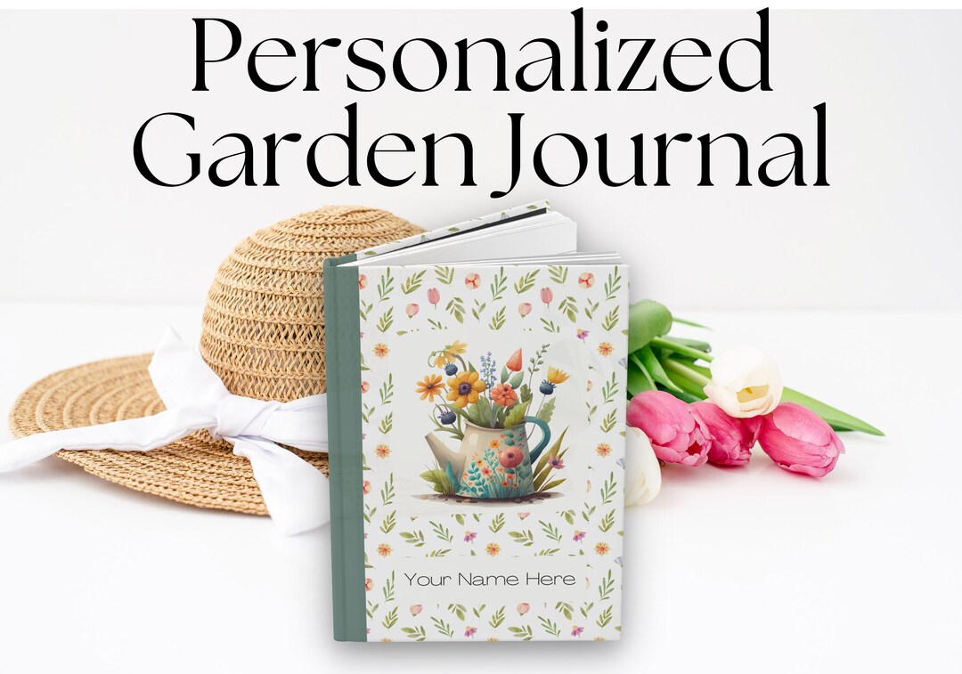 PERSONALIZED Garden Journal Gardening Gift Flower Garden Etsy