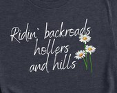 Riding Backroads SXS Shirt, Mudding Shirt, Cute Mudding Shirt, UTV Shirt, 4x4 Shirt, Side by Side Shirt, Trail Shirt, Plus Size 2XL 3xl