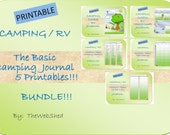 The Basic Camping Journal - Outdoor/Camping Theme - includes 5 printables!  Great for the RVers or the Casual Camping Trips