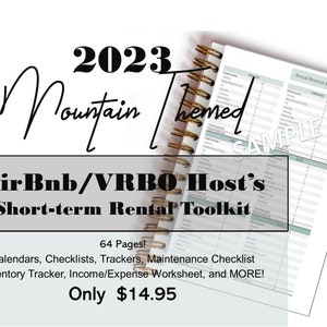 AirBnb VRBO Host Short-term Rental Property Planner & Toolkit - Checklist Tracker Planner Spreadsheet
