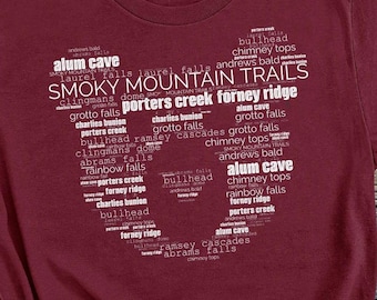 National Park Shirt Funny Hiking Shirt, gift for hiker, Hiker Shirt Mountain Shirt Gatlinburg Trip Shirt Great Smoky Mountains Bear tshirt