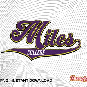 Miles College shirt design png