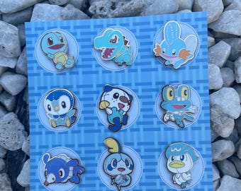 Pokemon starter enamel pin (Water type)