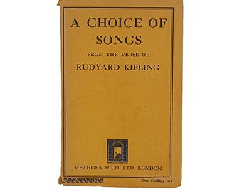 Een keuze uit liedjes uit het vers van Rudyard Kipling - Methuen 1925
