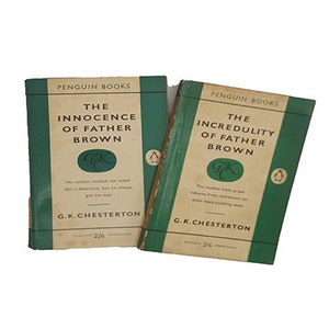 G. K. Chesterton&#39;s The Innocence and the Incredulity of Father Brown - Penguin, 1960 (2 Books)