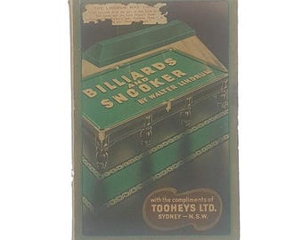 Billiards and Snooker by Walter Lindrum - Tooheys