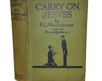 Carry On Jeeves by P. G. Wodehouse - Herbert Jenkins, Fourth Printing