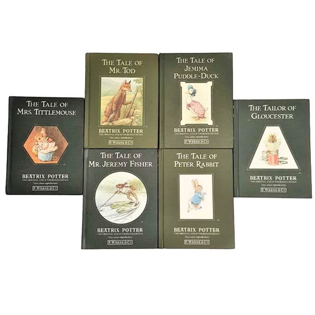 Beatrix Potter’s the Peter Rabbit Books - 6 Green Books - Etsy