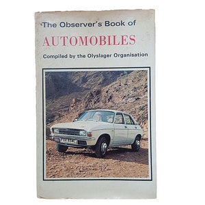 Le livre des automobiles de l'observateur par Richard T. Parsons 21 1974 image 1
