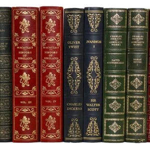 Meterware: Vintage Reproduktion Bücher-Kollektion