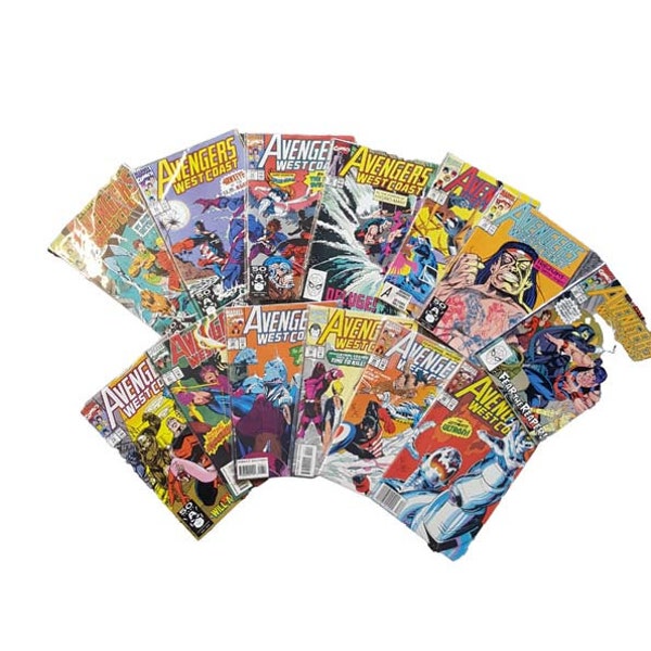 Marvel Comics Avengers West Coast - 13 Comics, 1989-93