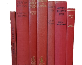 Books by the Half Foot: Vintage Red